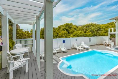 Pool with Pergola Area and Hot Tub